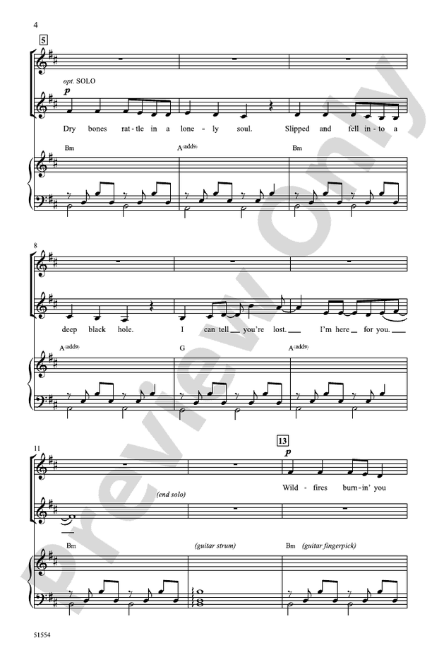 Leave a Light On - 2 Part Treble Choral Octavo (Digital Download)