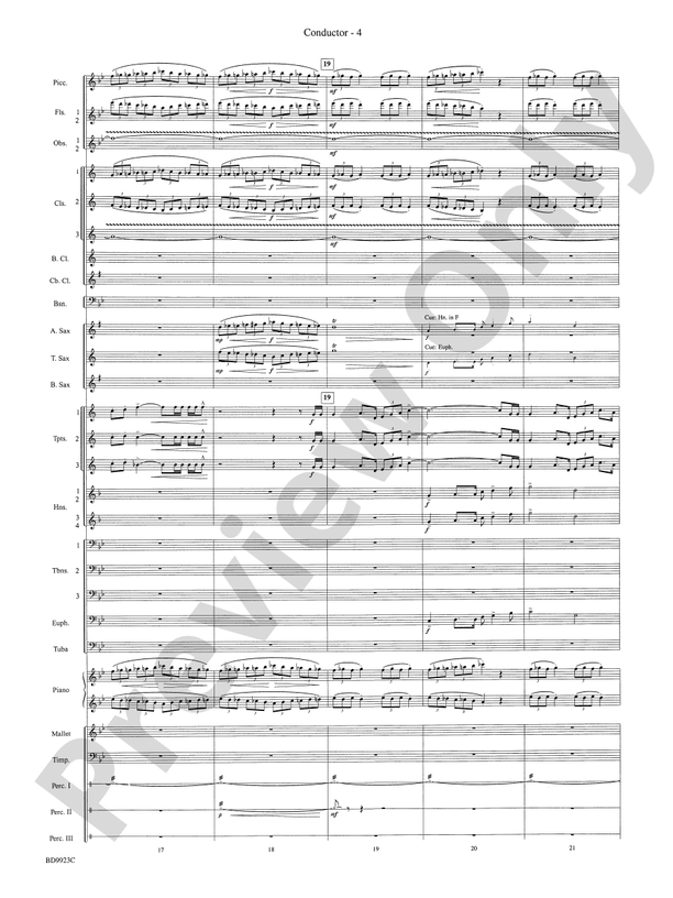The Winds of Poseidon (from The Odyssey (Symphony No. 2)) - Concert Band Conductor Score & Parts (Digital Download)