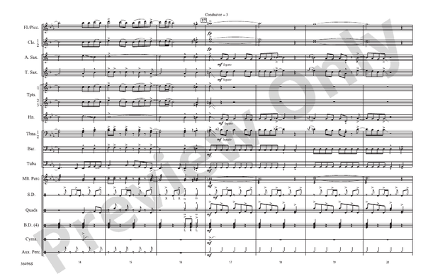 Bang the Drum All Day (Arr. Nick Baratta) – Marching Band Conductor Score & Parts (Digital Download)
