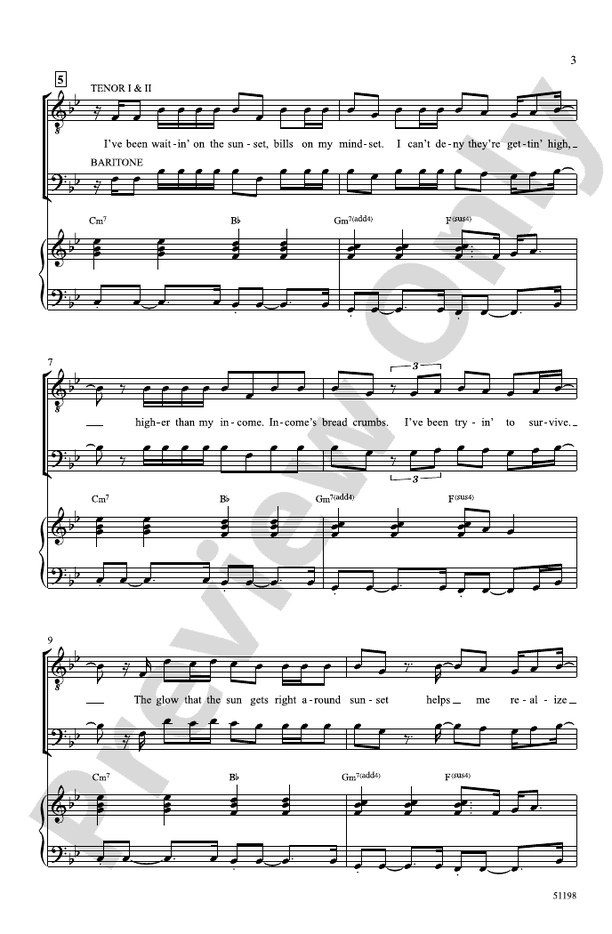 Keep Your Head Up - TTB Choral Octavo (Digital Download)