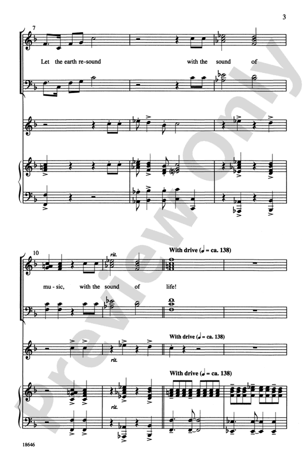 Let the Earth Resound – SATB Choral Octavo (Digital Download)