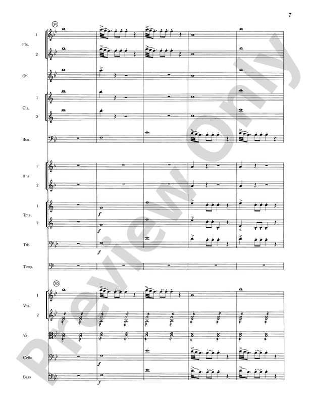 Mozart's Symphony No. 25 in G Minor, 1st & 2nd Movements – Full Orchestra Conductor Score & Parts (Digital Download)