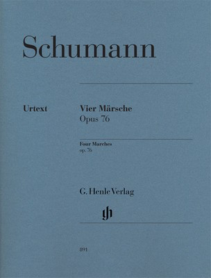 Marches 4 Op 76 Urtext - Robert Schumann - Piano G. Henle Verlag Piano Solo