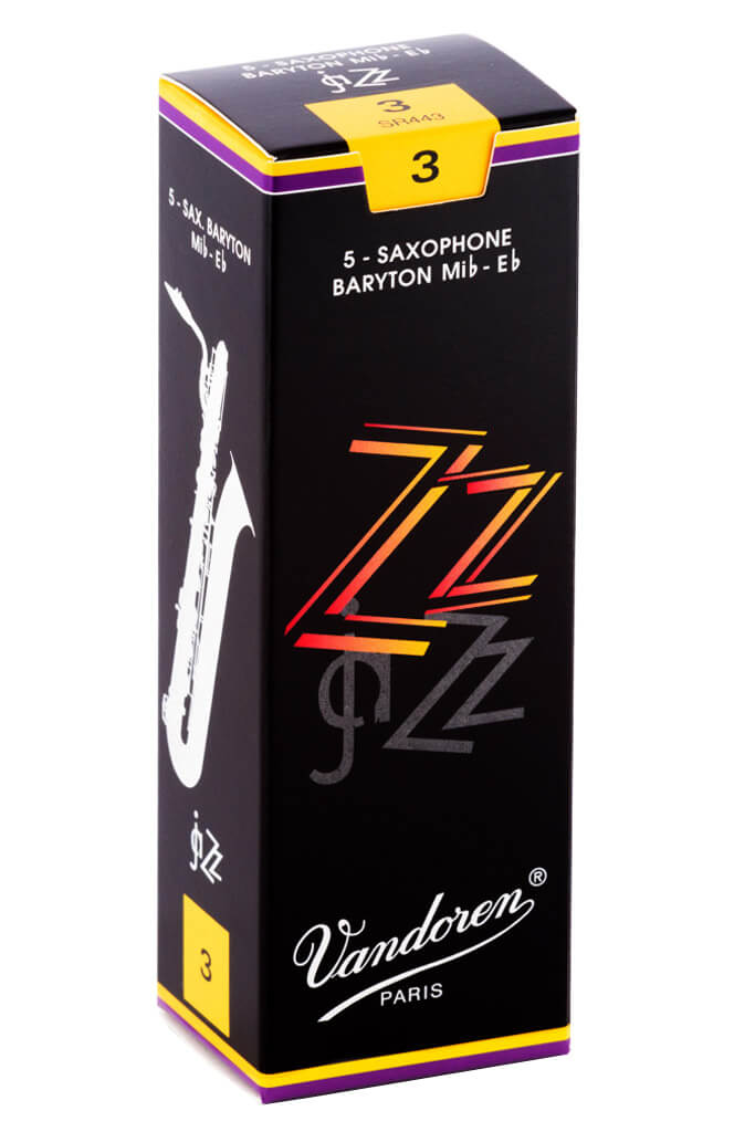 Vandoren ZZ Baritone Saxophone Reeds, Strength 3, 5-Pack