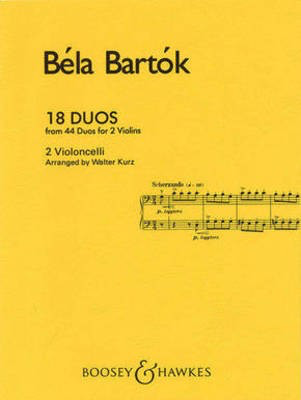 18 Duos - Cello Duet - Bela Bartok - Cello Boosey & Hawkes Cello Duet