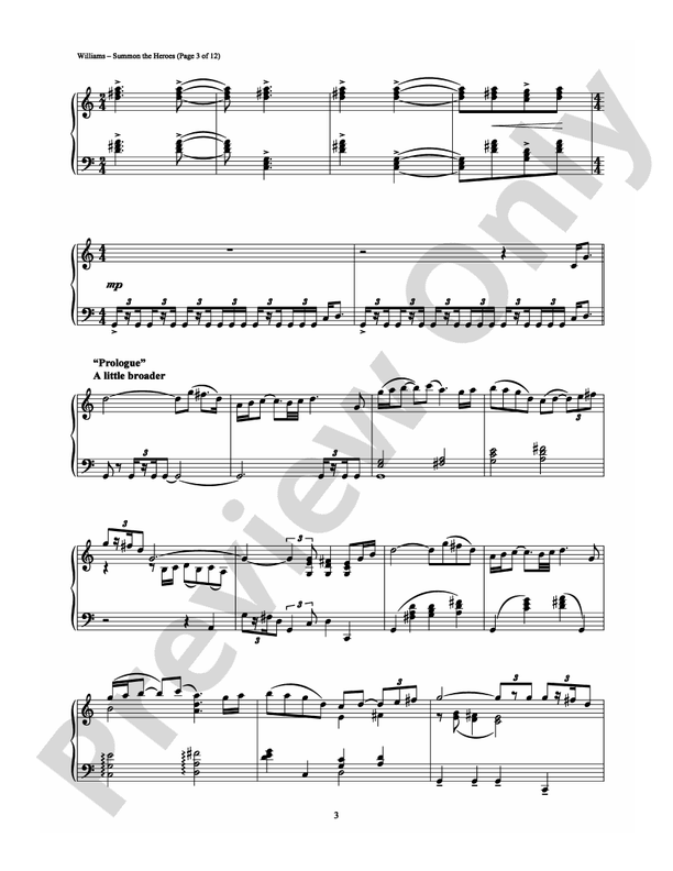 Summon the Heroes - Piano (Digital Download)