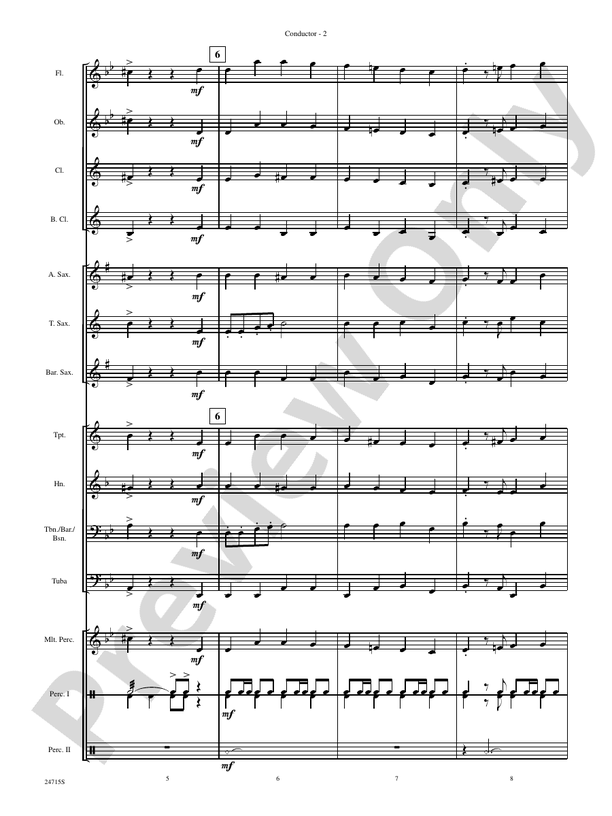 Holidays on Parade - Concert Band Conductor Score & Parts (Digital Download)