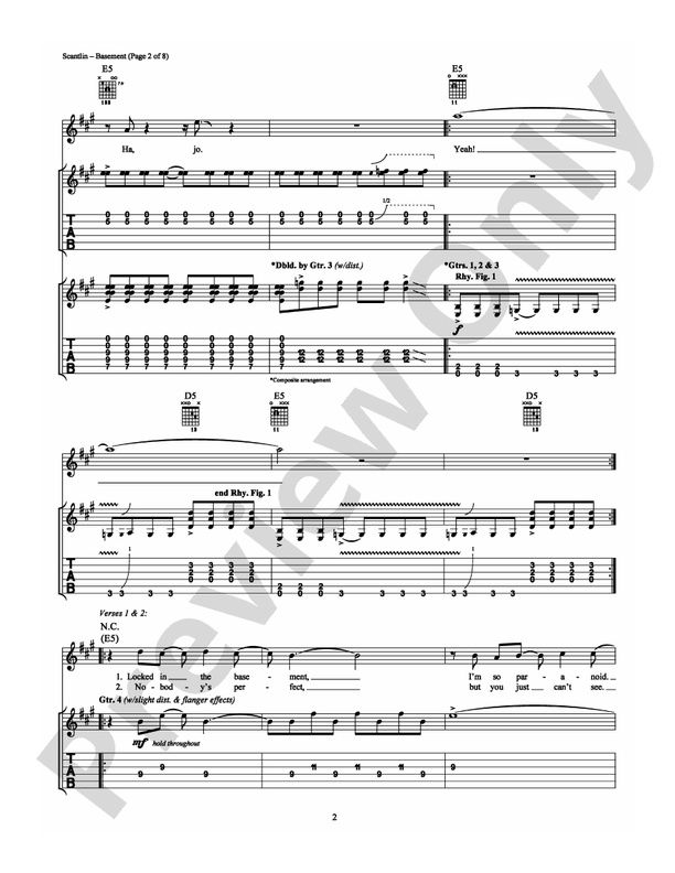 Basement - Guitar TAB (Digital Download)