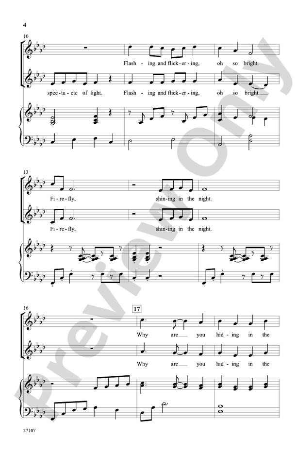 Firefly – 2-Part Choral Octavo (Digital Download)
