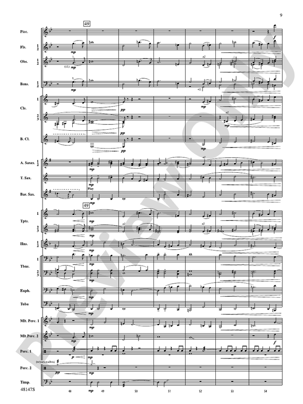 Reluctant Joys - Concert Band Conductor Score & Parts (Digital Download)