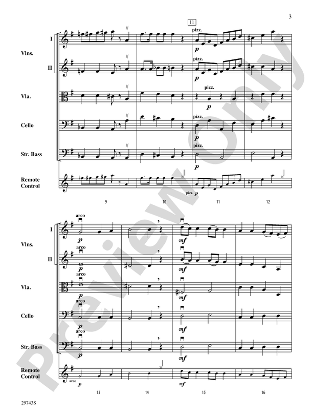 Remote Control – String Orchestra Conductor Score & Parts (Digital Download)