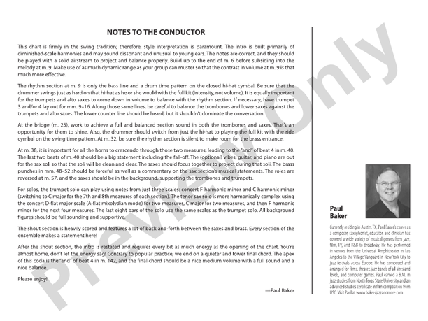 What Is This Thing Called Love? (Grade 2.5) – Jazz Ensemble Conductor Score & Parts (Digital Download)