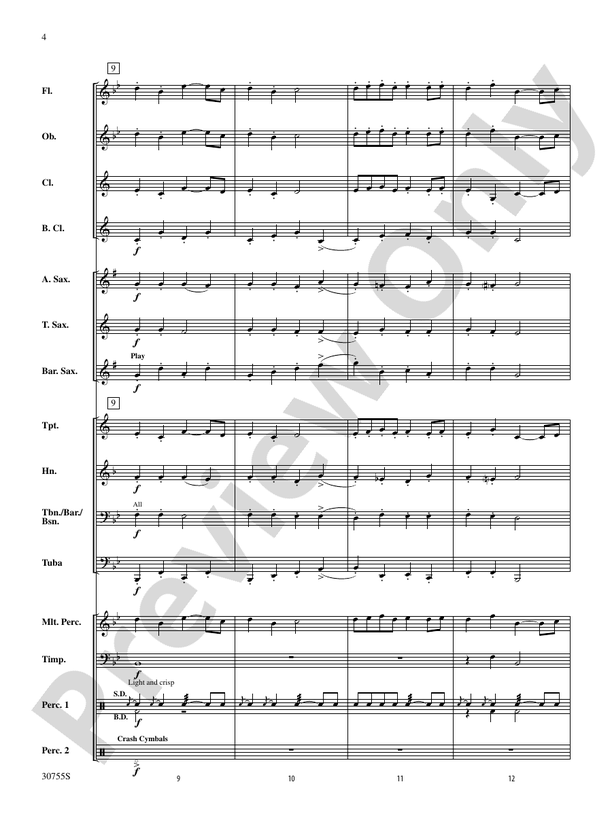 Shepherd's Hey - Concert Band Conductor Score & Parts (Digital Download)
