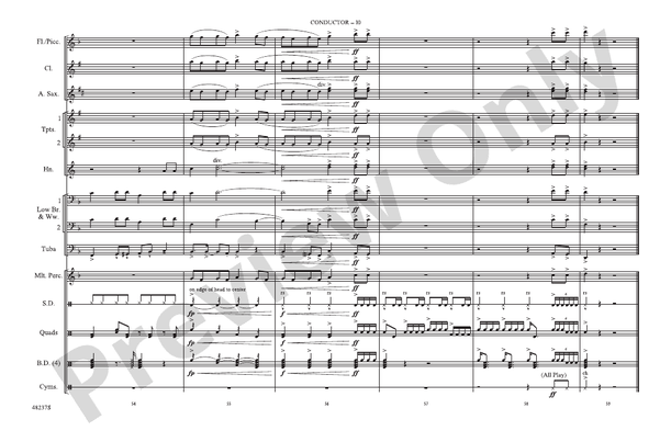 Juice – Marching Band Conductor Score & Parts (Digital Download)