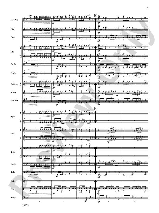 Military Polonaise - Concert Band Conductor Score & Parts (Digital Download)