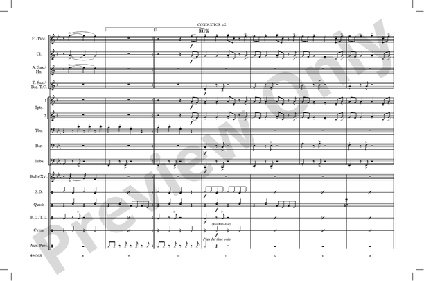 Mercy (From Space Jam: A New Legacy) – Marching Band Conductor Score & Parts (Digital Download)