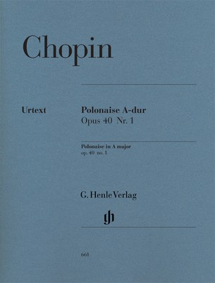 Polonaise Op 40 No 1 A Urtext - Frederic Chopin - Piano G. Henle Verlag Piano Solo