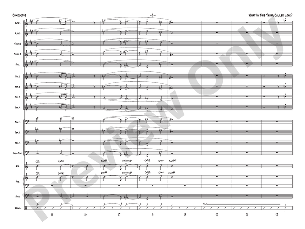 What Is This Thing Called Love? (from Wake Up and Dream) - Jazz Ensemble Conductor Score & Parts(Digital Download)