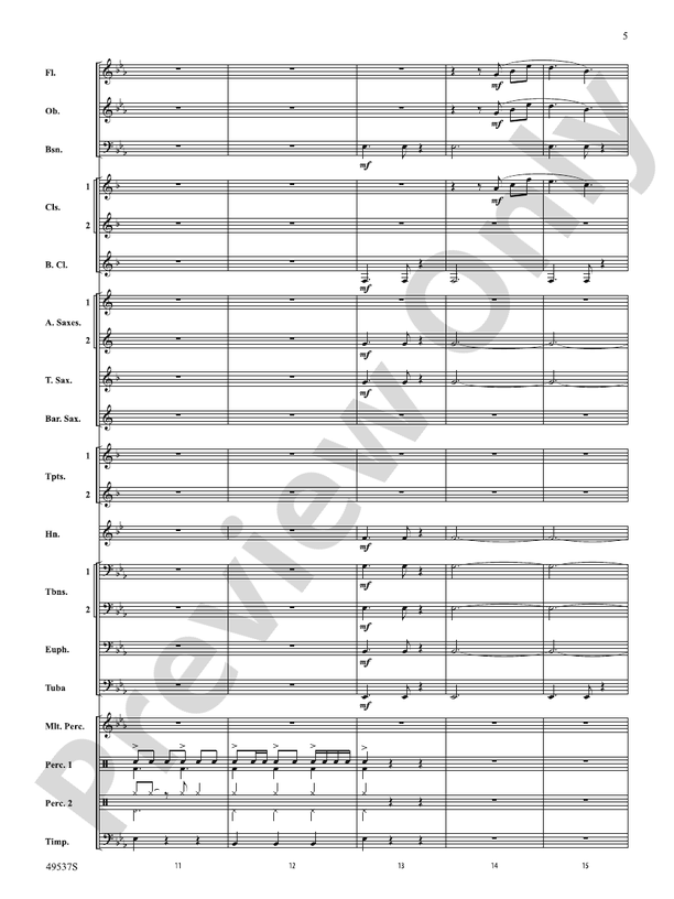 At the Edge of the Sea - Concert Band Conductor Score & Parts (Digital Download)