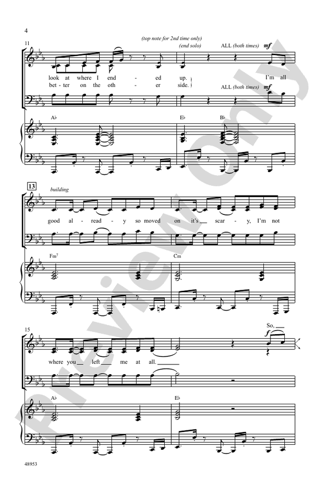 Don't Start Now – SAB Choral Octavo (Digital Download)