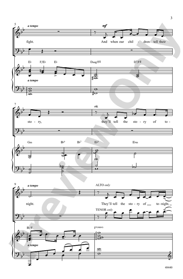 Found/Tonight – SATB Choral Octavo (Digital Download)