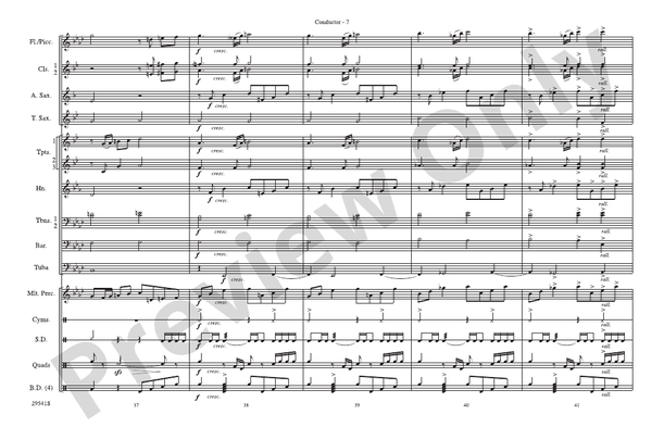 Rocket's Red Glare – Marching Band Conductor Score & Parts (Digital Download)