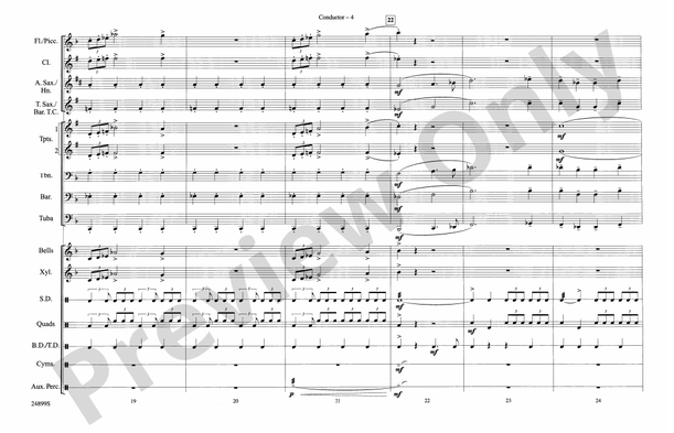 The Batman Theme (from Batman) – Marching Band Conductor Score & Parts (Digital Download)