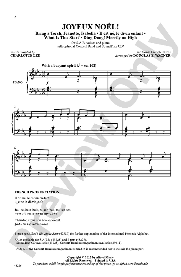 Joyeux Noël! – 3 Part Mixed Choral Octavo (Digital Download)
