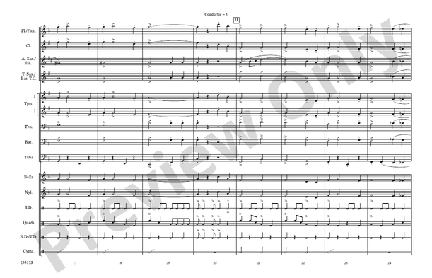 You're a Grand Old Flag / America, the Beautiful – Marching Band Conductor Score & Parts (Digital Download)
