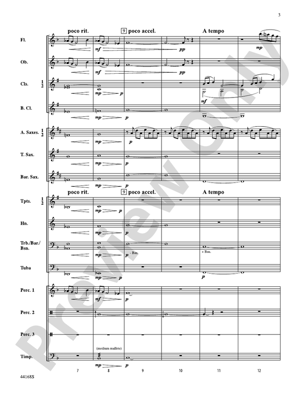 Dream Tides - Concert Band Conductor Score & Parts (Digital Download)