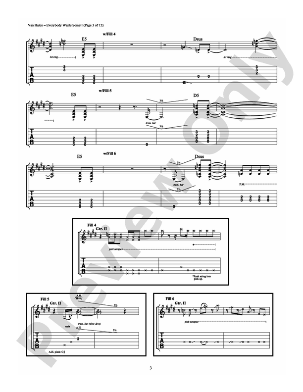 Everybody Wants Some!! - Guitar TAB (Digital Download)