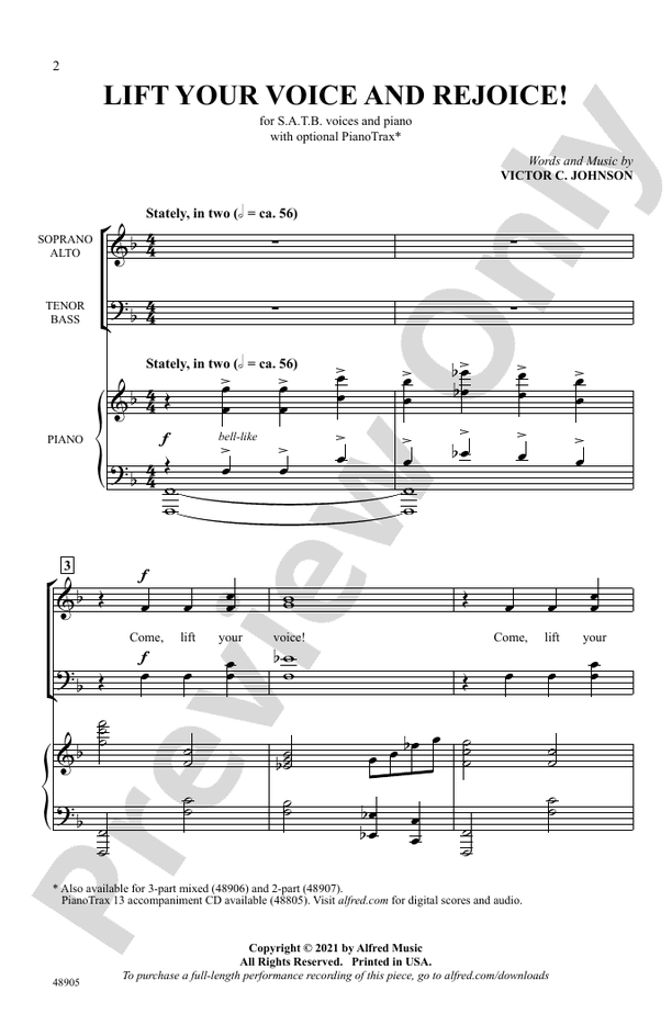 Lift Your Voice and Rejoice! – SATB Choral Octavo (Digital Download)