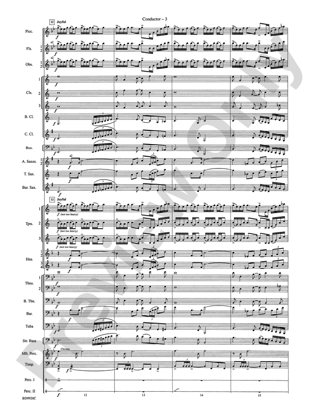 On Eagle's Wings - Concert Band Conductor Score & Parts (Digital Download)