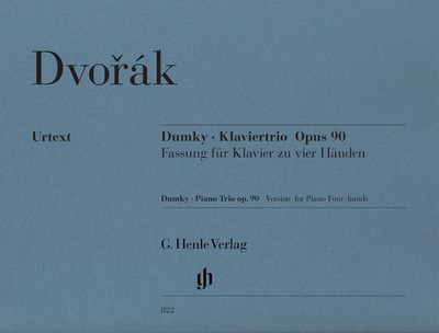Dumky Trio Op. 90 E minor - for Piano Duet - Antonin Dvorak - Piano G. Henle Verlag Piano Duet