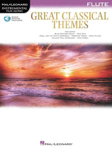 Great Classical Themes - Flute Instrumental Play-Along Book with Online Audio - Various - Hal leonard