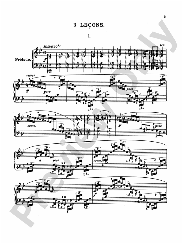 Handel - Lecons and Pieces - Piano Solo (Digital Download)