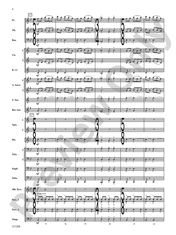 Pony Express - Concert Band Conductor Score & Parts (Digital Download)