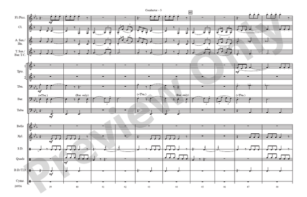 Superman Theme – Marching Band Conductor Score & Parts (Digital Download)