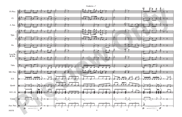 Soul Man – Marching Band Conductor Score & Parts (Digital Download)