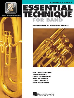 Essential Technique For Band Bk3 Baritone Tc Eei - Baritone T.C. - Baritone Various Hal Leonard /CD