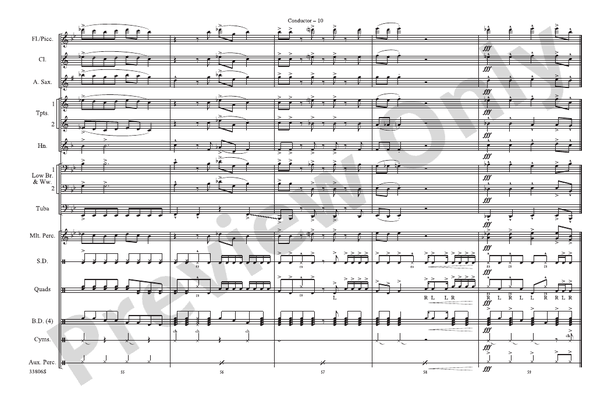 Hip to Be Square – Marching Band Conductor Score & Parts (Digital Download)