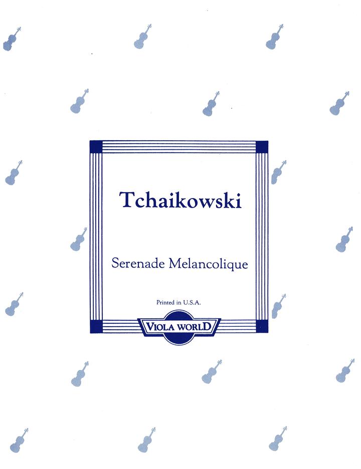 Tchaikovsky - Serenade Melancholique - Viola/Piano Accompaniment arranged by Arnold Viola World VWP000042