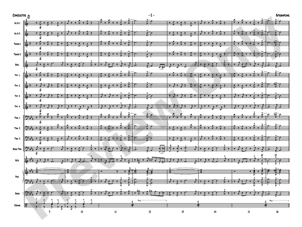 Steampunk – Jazz Ensemble Conductor Score & Parts (Digital Download)