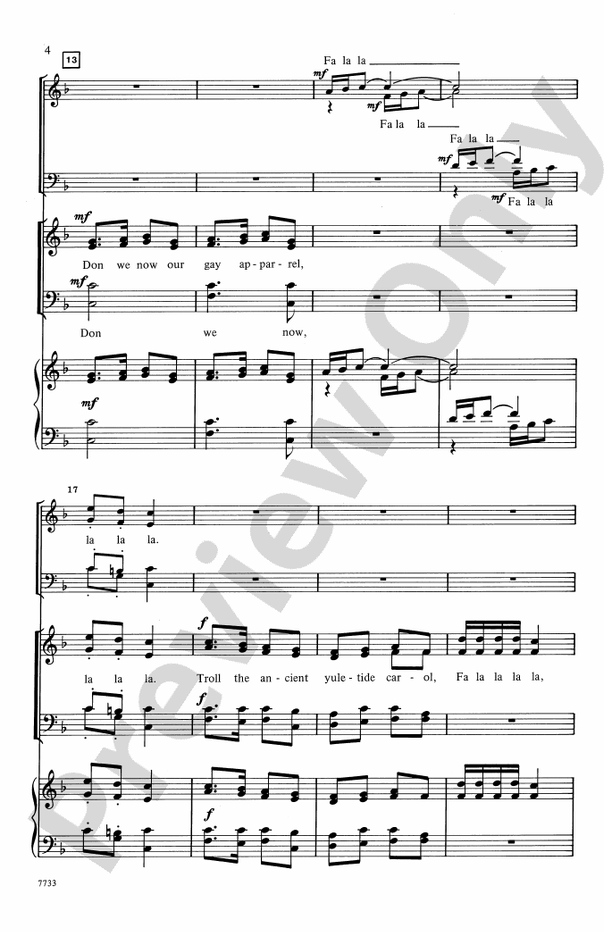 Deck the Halls – SATB (with Echo Quintet), a cappella Choral Octavo (Digital Download)