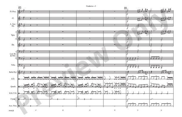 Crazy In Love (Arr. Doug Adams) – Marching Band Conductor Score & Parts (Digital Download)
