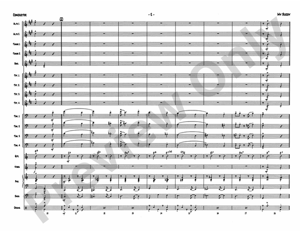 My Buddy - Jazz Ensemble Conductor Score & Parts(Digital Download)