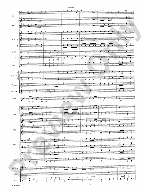 The Ultimate Christmas Sing-Along - Concert Band Conductor Score & Parts (Digital Download)
