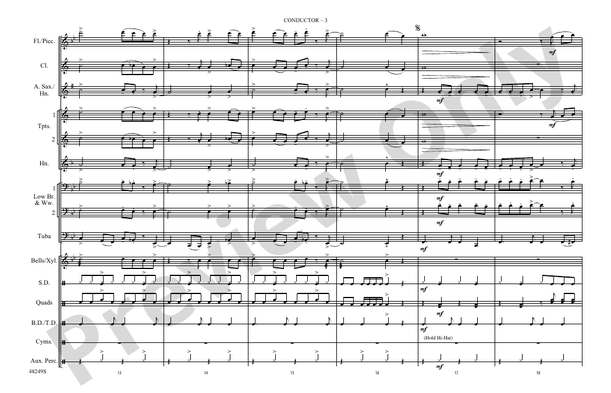 Bang the Drum All Day (Arr. Doug Adams) – Marching Band Conductor Score & Parts (Digital Download)