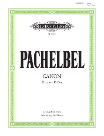 Pachelbel - Canon in D Major (EP68704) - Piano Solo (Digital Download)