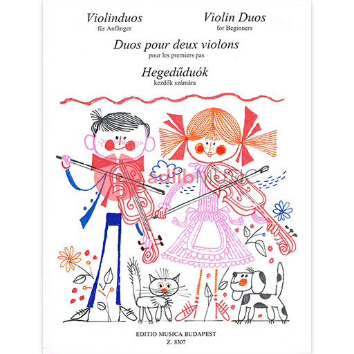 VIOLIN DUOS FOR BEGINNERS [PLAYING SCORE] - VIOLIN - EMB